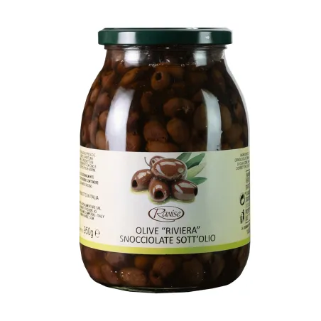 Olive Snocciolate Taggiasche Riviera Filo d'Olio Extra 950 gr