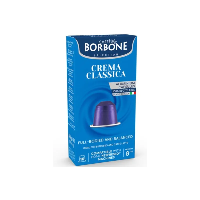 Caffè Borbone Capsule Nespresso Blu Crema Classica 10 x 10