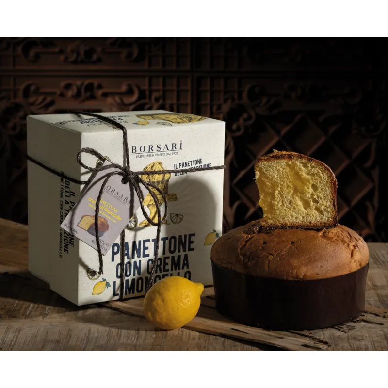 Panettone Crema Limoncello Incartato a mano 6 x 1kg cod. 0355