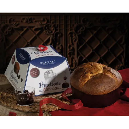 Panettone Amarena Fabbri Basso 12 x 1 kg cod. 3508