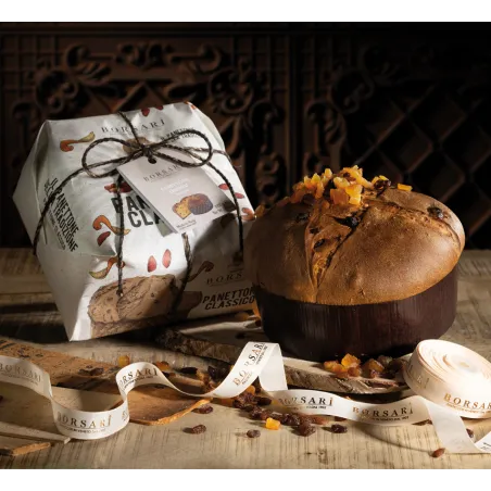Panettone Classico incartato a mano 12 x 500gr cod. 3986