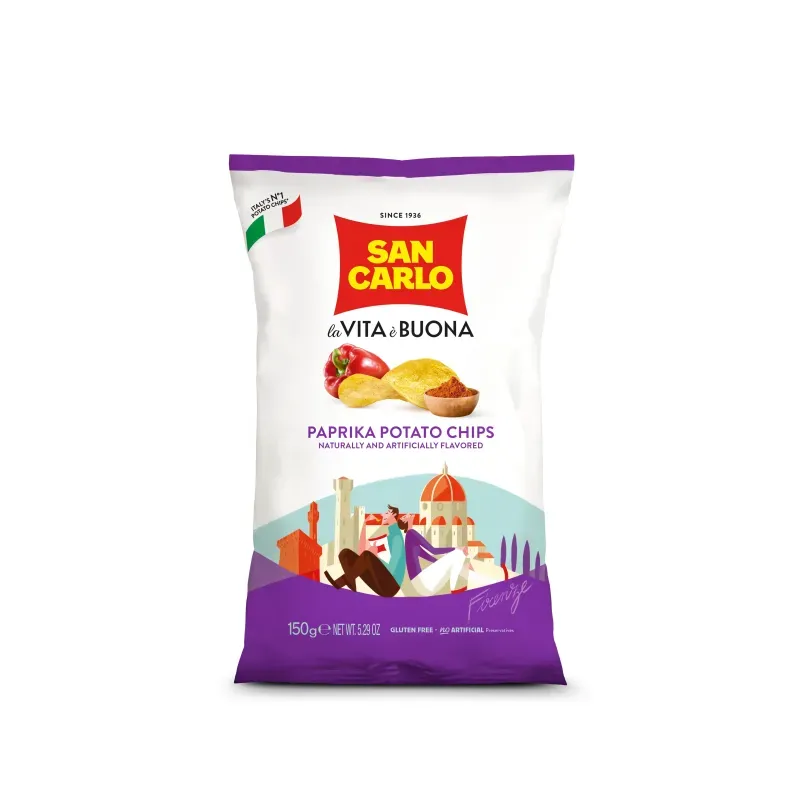 Chips met Paprika 16 x 150gr 'San Carlo'