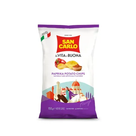 Chips met Paprika 16 x 150gr 'San Carlo'