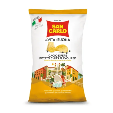 Chips Cacio e Pepe 20 x 100gr 'San Carlo'