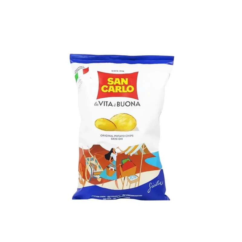 Chips met Schil 20 x 100gr 'San Carlo'
