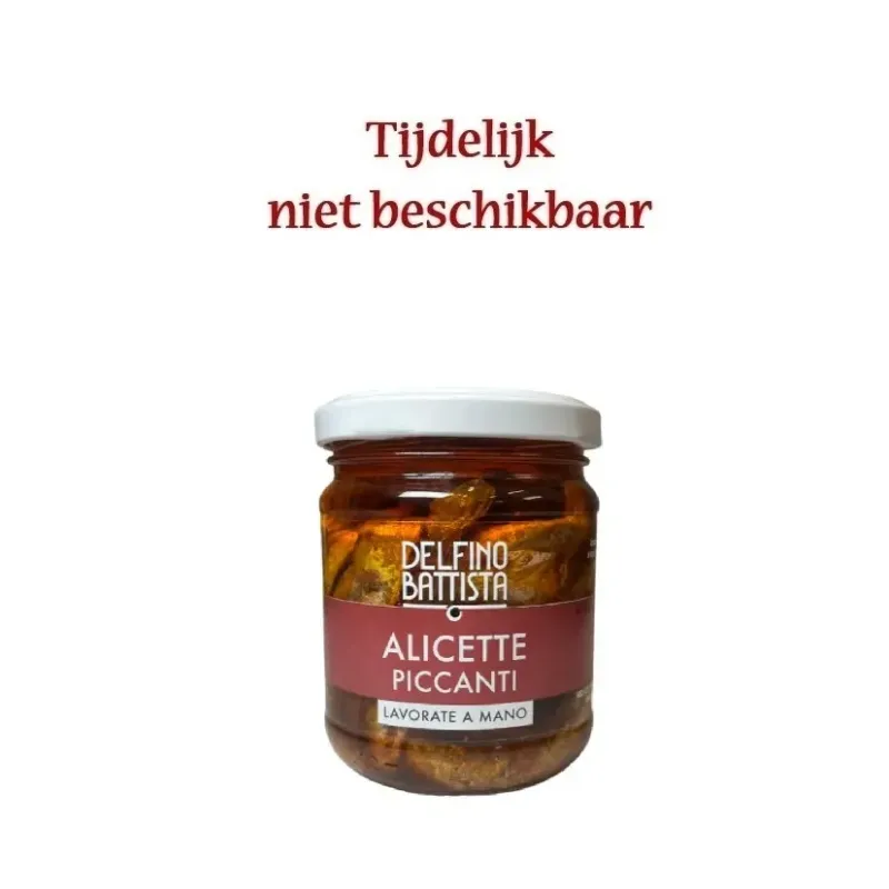 Filetti di alici in olio al peperoncino 410 gr
