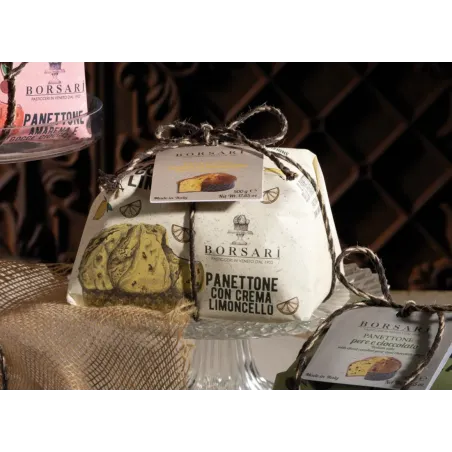 Panettone Crema Limoncello incartato a mano 12 x 500gr cod. 2034