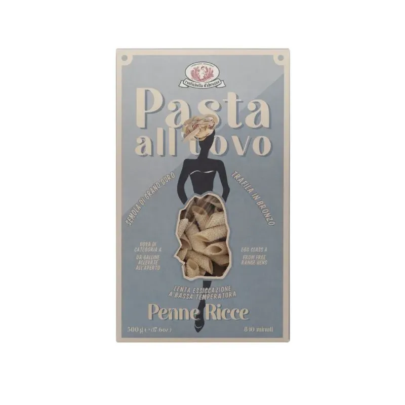 Penne ricce all'uovo 12x500g Limited Edition Rustichella
