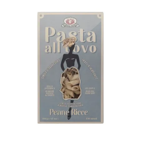 Penne ricce all'uovo 12x500g Limited Edition Rustichella