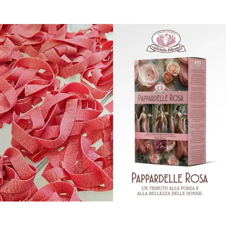 Pappardelle rosa all'uovo 12x500g Limited Edition Rustichella