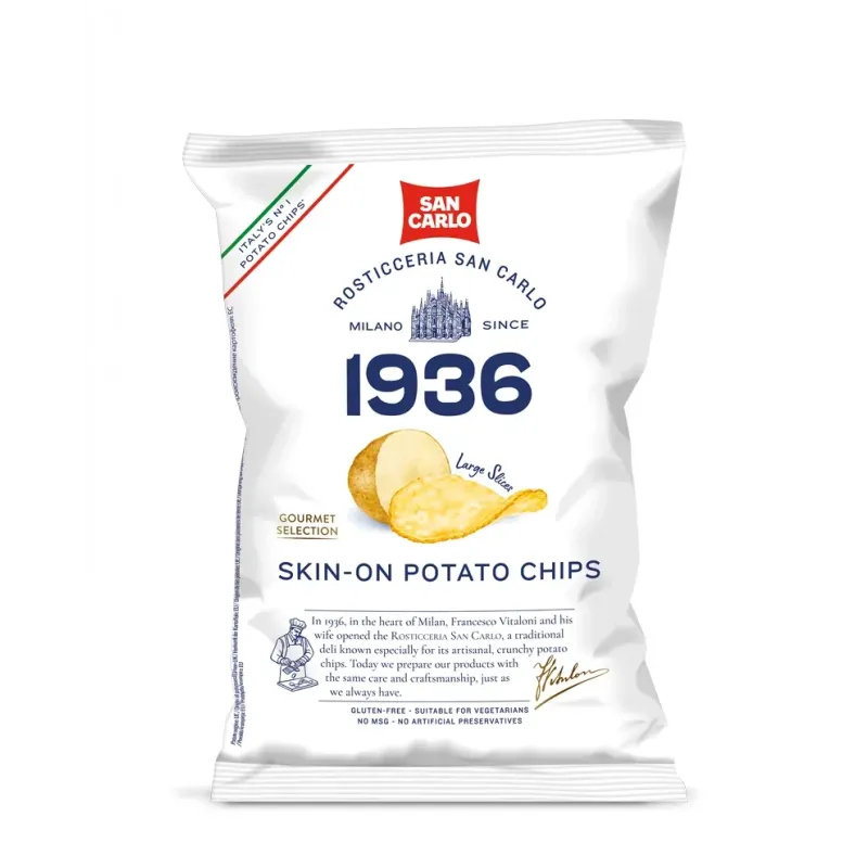 Chips met Schil 20 x 100gr 'San Carlo'