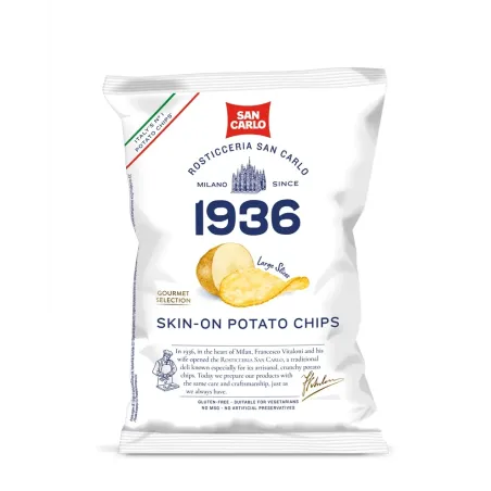 Chips met Schil 20 x 100gr 'San Carlo'