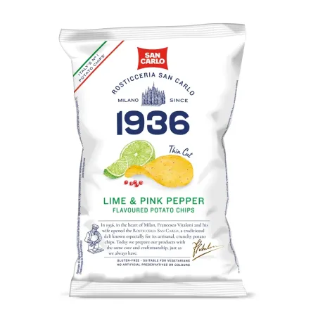 Lime en Pepper Chips 16 x 150gr 'San Carlo'