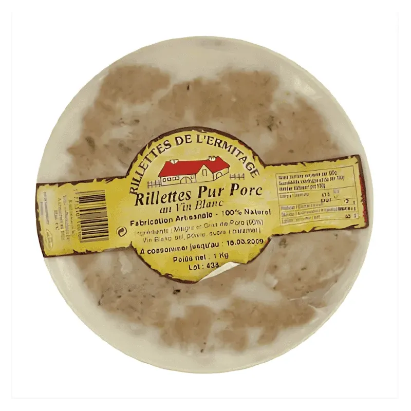 Varkens- Rillettes Pur Porc Terrine Plastique 1 Kg