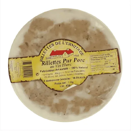Varkens- Rillettes Pur Porc Terrine Plastique 1 Kg