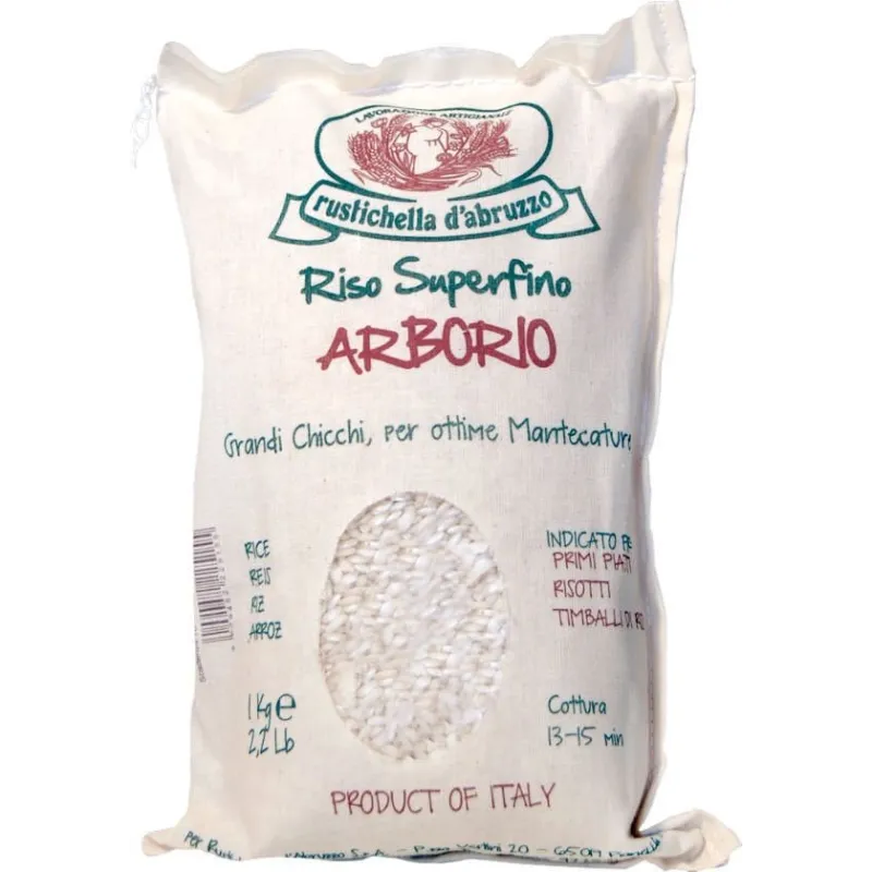 Riso Arborio sacco juta "Rustichella d'Abruzzo" 1kg