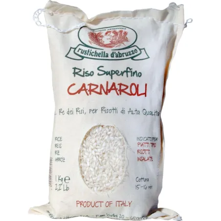 Riso carnaroli sacco juta "Rustichella d'Abruzzo" 1kg