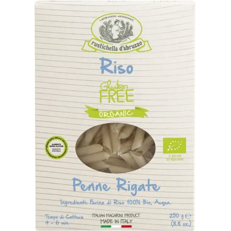 Penne Rigate Riso Integrale Bio "Rustichella d'Abruzzo" 250 gr